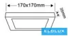 UNIVERSO Quadratisches LED-Wandpaneel 12 W 1200 lm CCT/Kap. 120° IP20 Weiß 170 x 170 x 35 mm 3 Jahre