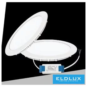   UNIVERSO LED-Einbauleuchte, rund, 18 W, 1800 lm, CCT/Kap. 120°, IP20, weiß, D225 mm Ausschnitt: D205 mm, 3 Jahre