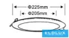 UNIVERSO LED-Einbauleuchte, rund, 18 W, 1800 lm, CCT/Kap. 120°, IP20, weiß, D225 mm Ausschnitt: D205 mm, 3 Jahre