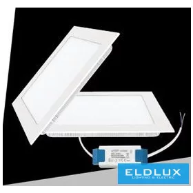   UNIVERSO Quadratische LED-Einbauleuchte 24 W 2400 lm CCT/Kap. 120° IP20 Weiß 300 x 300 mm Ausschnitt: 280 x 280 mm 3 Jahre