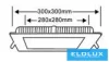 UNIVERSO Quadratische LED-Einbauleuchte 24 W 2400 lm CCT/Kap. 120° IP20 Weiß 300 x 300 mm Ausschnitt: 280 x 280 mm 3 Jahre