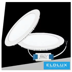   UNIVERSO Rundes LED-Einbaupanel 24 W 2400 lm CCT/Kap. 120° IP20 Weiß D300 mm Ausschnitt: D280 mm 3 Jahre