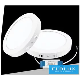   UNIVERSO Rundes LED-Panel für den Außenbereich 24 W 2400 lm CCT/Kap. 120° IP20 Weiß D300x35mm 3 Jahre