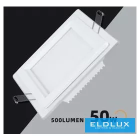   UNIVERSO Quadratische LED-Einbauleuchte 6 W 500 lm CCT/Kap. 120° IP20 Weiß 100 x 100 mm Ausschnitt: 75 x 75 mm