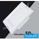 UNIVERSO Quadratische LED-Einbauleuchte 6 W 500 lm CCT/Kap. 120° IP20 Weiß 100 x 100 mm Ausschnitt: 75 x 75 mm