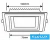 UNIVERSO Quadratische LED-Einbauleuchte 6 W 500 lm CCT/Kap. 120° IP20 Weiß 100 x 100 mm Ausschnitt: 75 x 75 mm