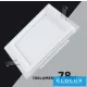 UNIVERSO Quadratische LED-Einbauleuchte 9 W 780 lm CCT/Kap. 120° IP20 Weiß 120 x 120 mm Ausschnitt: 95 x 95 mm