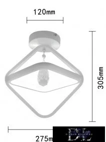 UNIVERSO Deckenleuchte 25 W 2000 lm 6500 K IP20 weiß D275x305 mm