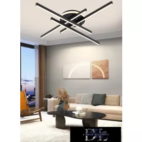   UNIVERSO Deckenleuchte 45 W 3600 lm 4000 K IP20 schwarz 640 x 640 x 110 mm