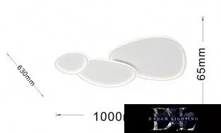 UNIVERSO Deckenleuchte 100 W 8000 lm CCT 1000 × 630 × 65 mm IP20 weiß