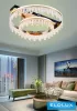 UNIVERSO Kristallglas-Deckenleuchte 72 W 5760 lm CCT Roségold D600x200 mm