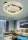 UNIVERSO Kristallglas-Deckenleuchte 72 W 5760 lm CCT Roségold D600x200 mm