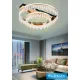 UNIVERSO Kristallglas-Deckenleuchte 72 W 5760 lm CCT Roségold D600x200 mm