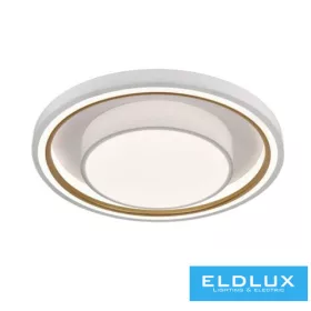   UNIVERSO Deckenleuchte 35W 2800lm CCT.T+BT D490x90mm IP20 weiß/gold