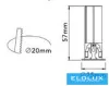 UNIVERSO Mini-Strahler 3 W 145 lm 6500 K IP20 Schwarz D25x57 mm Ausschnitt: D20 mm