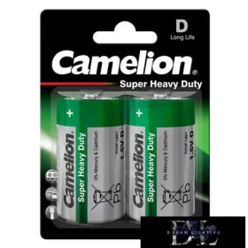 CAMELION SUPER HEAVY DUTY Zink-Chlorid-Batterie R20/D-BP2