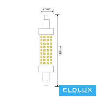 UNIVERSO LED-Lampe R7S 12 W 1320 lm 4000 K CRI≥80 Ø28x118 mm