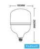 UNIVERSO LED-Glühbirne E27/E40 90 W 10800 lm 6500 K 5 Jahre