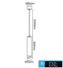 UNIVERSO Pendelleuchte 1xGU10 max. 35 W IP20 Schwarz/Gold D55x300x2000 mm