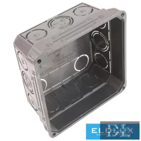   Dietzel Einbau-Anschlussdose (MÜDK) quadratisch 100 mm x 100 mm x Kunststoff schwarz AKU100