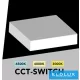 UNIVERSO Quadratisches LED-Panel für den Außenbereich 22 W 2000 lm CCT/Kap. 120° IP20 Weiß 173 x 173 x 36 mm