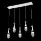 ELDLUX MEDÚZA Pendelleuchte 5×5W NW Chrom