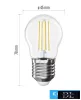 EMOS LED-Glühbirne Filament Mini Globe / E27 / 1,8 W (25 W) / 250 lm / Warmweiß