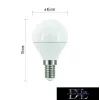 EMOS LED-Glühbirne True Light Mini Globe/E14/4,2 W/470 lm/natürliches Weiß